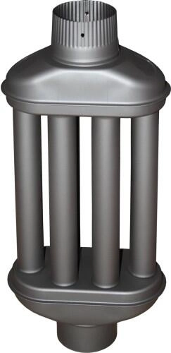 Varmeveksler til røgrør 130 × 550 mm antracit