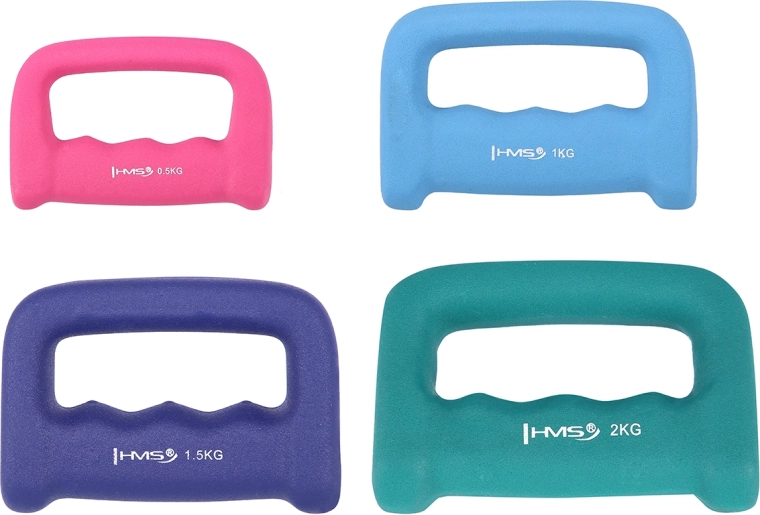 Neopren-håndvægt med håndtag 0,5 kg HMS
