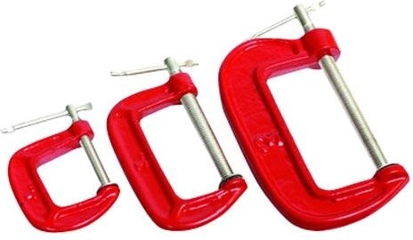 Sæt af metal G-tvinger 25, 50 og 75 mm