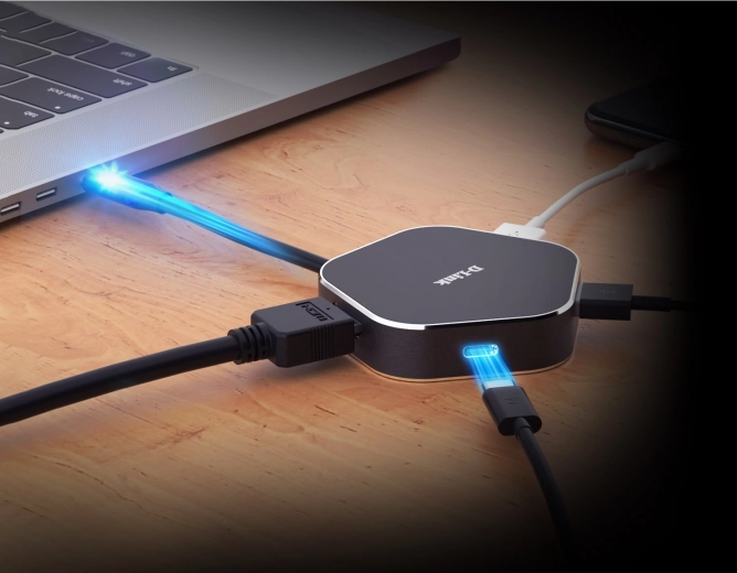 D-Link multiportadapter USB-C med HDMI