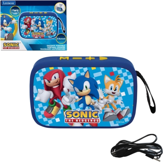 Lexibook bærbar højttaler SONIC med stofbetræk og TWS