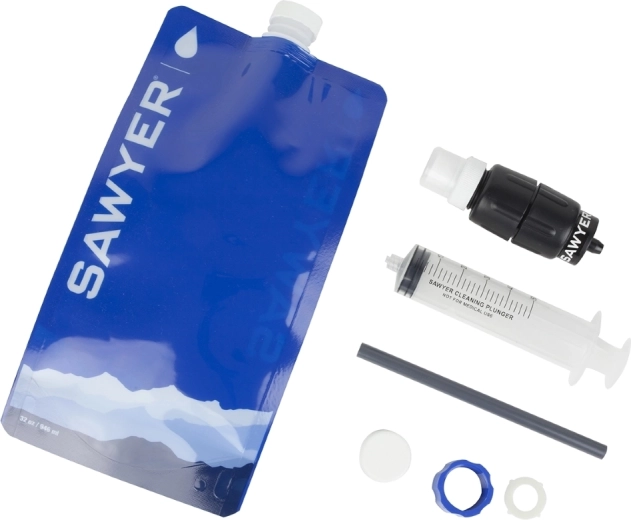 Sawyer Micro Squeeze rejsevandfilter med sammenklappelig flaske