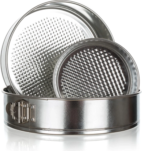 Sæt med springforme FANTASIA 16/24/28 cm, fortinnet metal