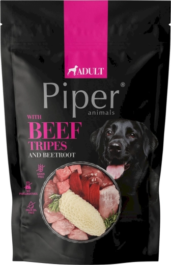Piper pose til hunde oksemave med rødbede 500 g