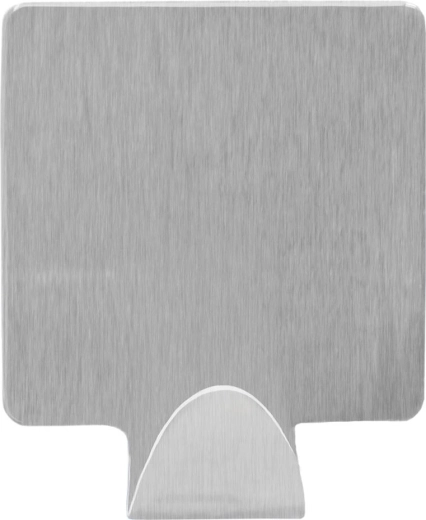 Selvklæbende firkantet krog i rustfrit stål, sæt med 3 stk.