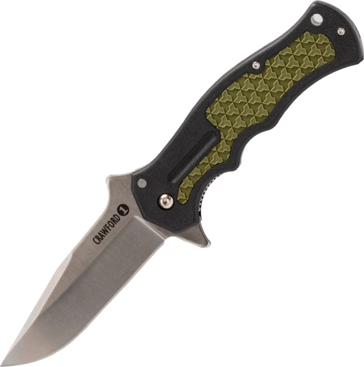Cold Steel Crawford model 1 lommekniv, sort-grøn