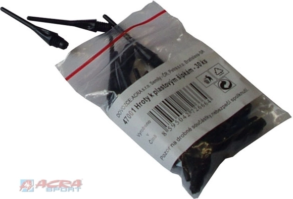 Brother reserve-spidser til dartpile 4 mm sorte 30 stk.