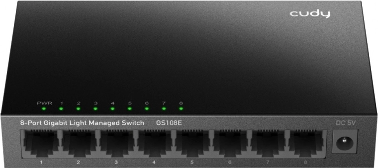 8-port gigabit light-managed switch NETGEAR GS108E