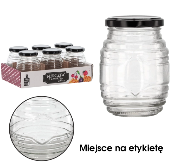 Glas med låg 380 ml striber