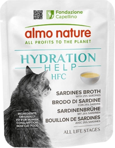 Almo Nature HFC Hydration Help – sardinsuppe til katte 50 g