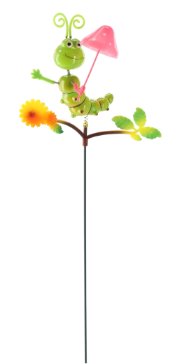 Havepynt på pind – larve 50 cm