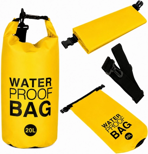 Vandtæt vandafvisende dry bag 20 l til kajak, SUP og rejser