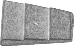 Metalkile med sikring 16 × 21 mm (20 stk.)