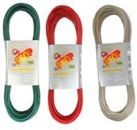 Metaltøjline 15 m med plastbelægning