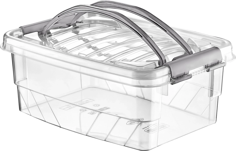 Opbevaringsboks Handy Box 5 l med låg og clips