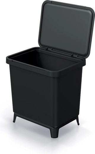 Affaldsspand Systema 29 l af genanvendt plast – sort