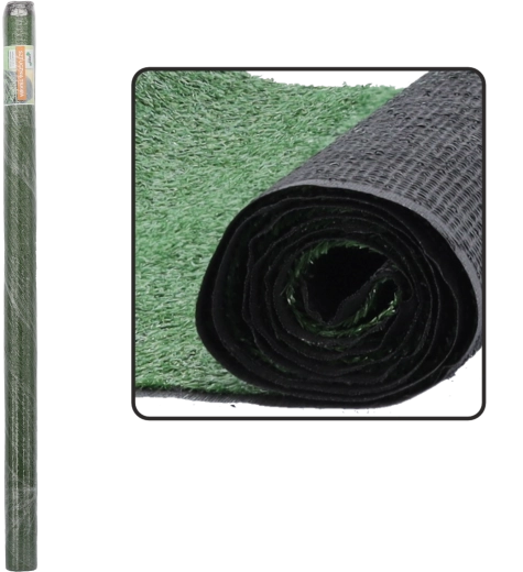 Syntetisk græs på rulle 2 × 5 m, højde 10 mm