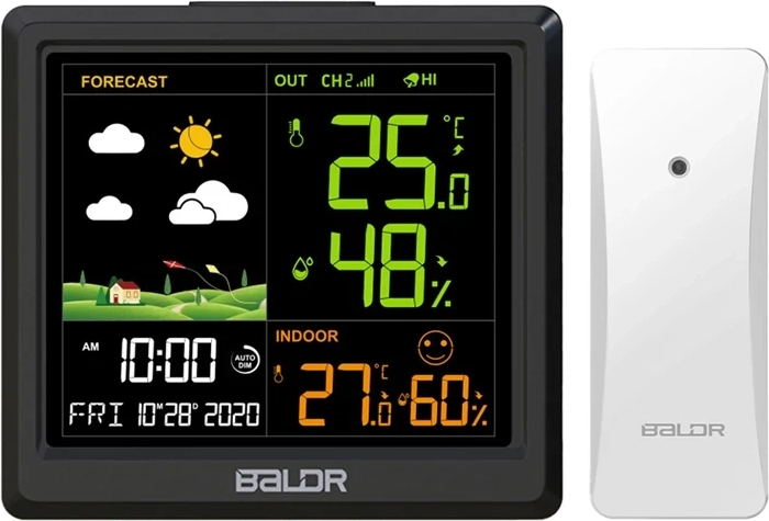 Baldrtherm vejrstation med udendørs sensor