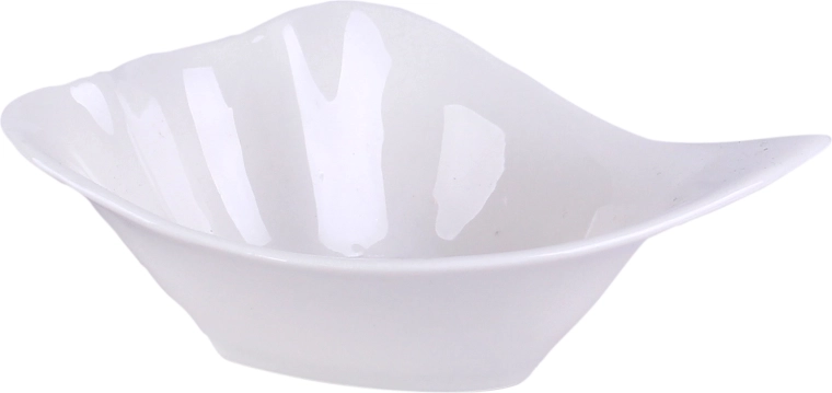 Porcelæn serveringsskål 70 ml bølge hvid