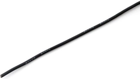 Silikoneledning MSP 0,5 mm² (20 AWG) sort 1 m - 1 stk.