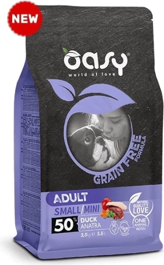 Oasy Grain Free Adult Small/Mini and 2,5 kg