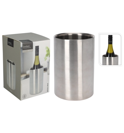 Dobbeltvægget vinkøler EXCELLENT HOUSEWARE i rustfrit stål