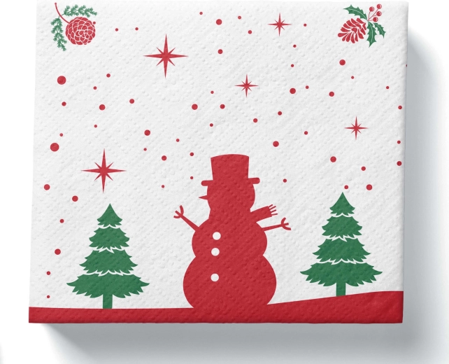 Julepapirservietter 3-lags 33 × 33 cm