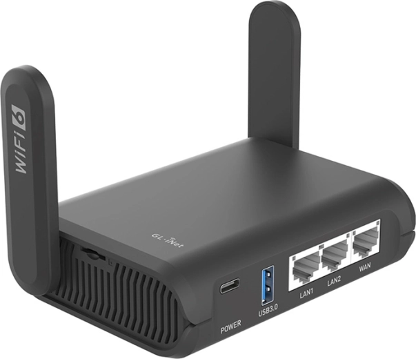 GL.iNet Slate AX Wi‑Fi 6 rejserouter