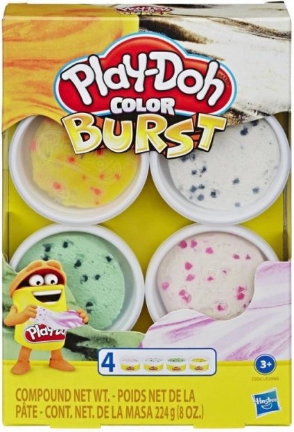 Pakke med PlayDoh Color Burst-isplastilin