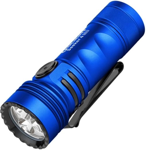 Lommelygte OLIGHT Seeker 4 Mini blå med UV- og hvidt lys