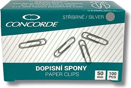 Brevclips 50 mm, 100 stk.