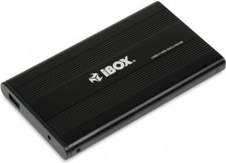 iBox metal-ekstern kabinet til 2,5" SATA-disk USB 3.0 sort