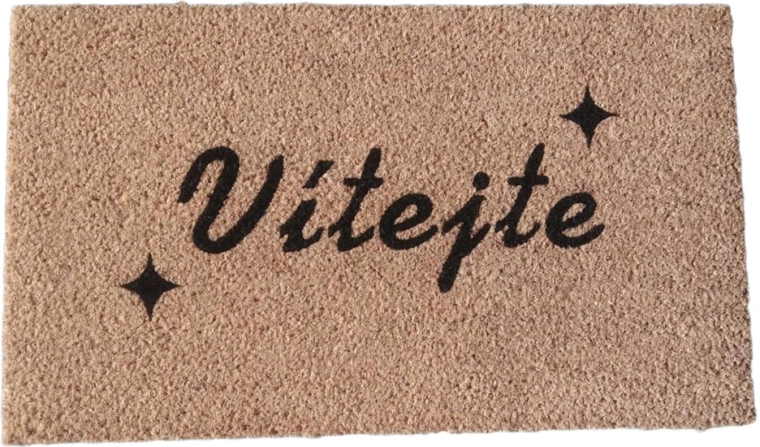 Dørmåtte af kokosfibre og PVC 35 × 60 cm Velkommen