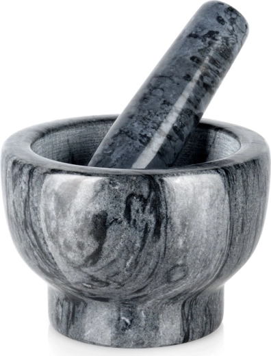 Granitmorter med støder 13 cm – sort