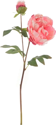 Kunstig pæon, rosa, 50 cm
