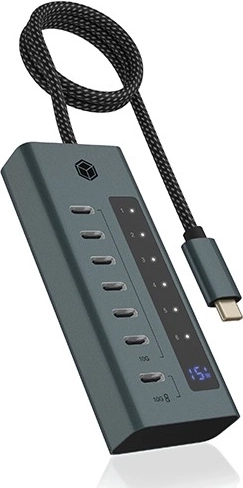 USB‑C hub 7× USB 3.2 Gen 2 med display og 36 W strømforsyning