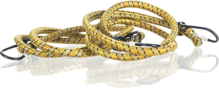 Gummi-fastgørelsesstropper med kroge 90 cm (sæt med 2 stk.)