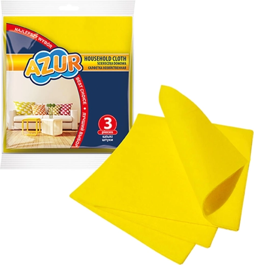 AZUR-viskoseklude 35 × 30 cm, 3 stk.