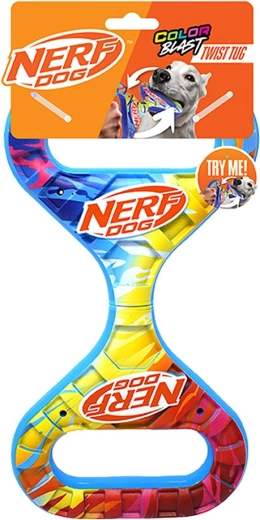 Nerf Dog roterende trækkelegetøj Infinity med farvet greb 27 cm