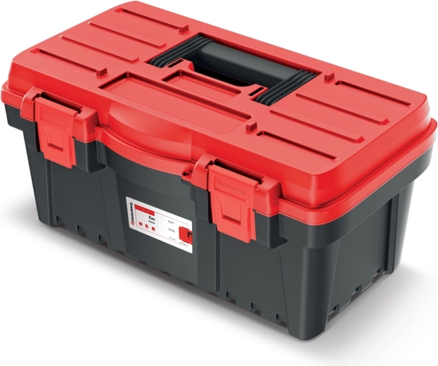 EVO værktøjskasse uden rum, rød