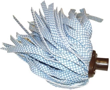 Mopender med fin gevind – brun, brede strimler