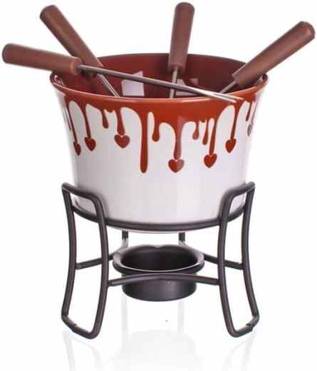 Sæt med 6 stk. Fondue Choco Dark