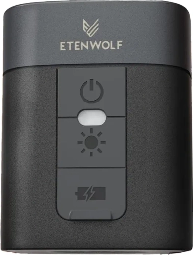 Elektrisk pumpe Etenwolf AIR 3 med LED-lommelygte, sort