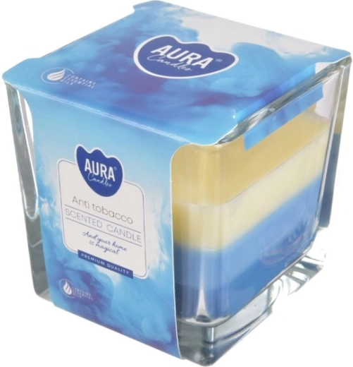 Duftlys i glas – anti-tobak 170 g (3 farver)