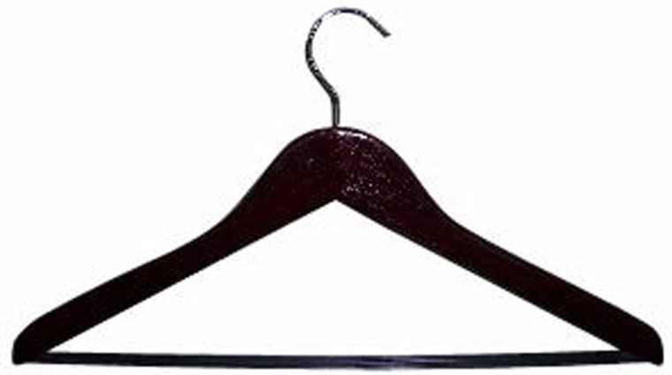 Træbøjle til tøj mahogni 44,5 × 23 × 1 cm