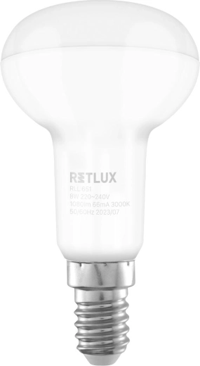 LED-reflektorpære RETLUX R50 E14 8 W varm hvid