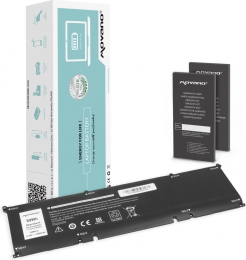 Movano-batteri til Dell Alienware M15/M17 R3/R4, Precision 5550 og XPS 9500/9510 (69Wh, 6000mAh)