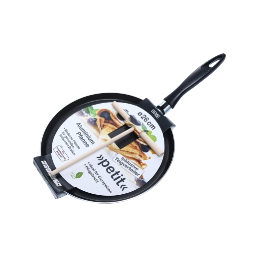 Aluminiumpande til pandekager SSW Petit 26 cm med dejfordeler