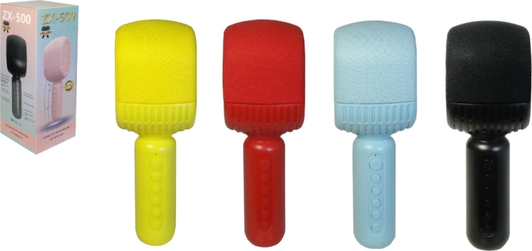 Trådløs karaoke-mikrofon med Bluetooth og indbygget højttaler