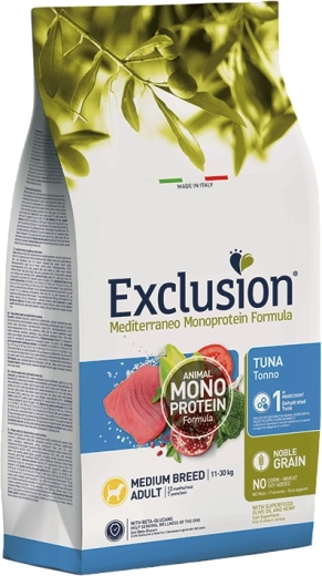 Exclusion Adult til mellemstore racer – tun, 12 kg